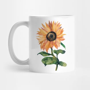 Sunflower Watercolor Mug